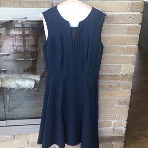 Blue and black leather Jason Wu dress